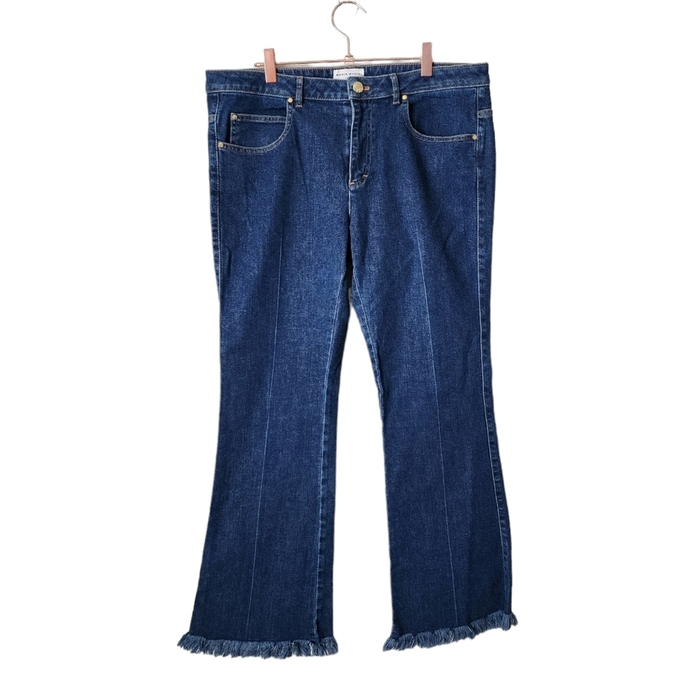 SONIA RYKIEL‎ Frayed Bootcut Jeans raw hem size 44